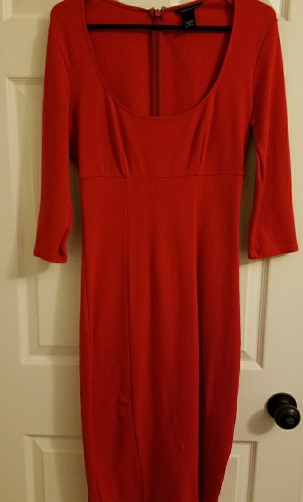 Victoria's Secret red Ponte sheath dress